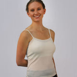 Women's 100% Pure Silk Camisole in Natural White
