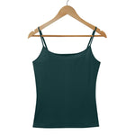  Women's 100% Puresilk Camisole in Deep Sea Green