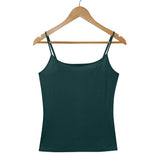  Women's 100% Puresilk Camisole in Deep Sea Green