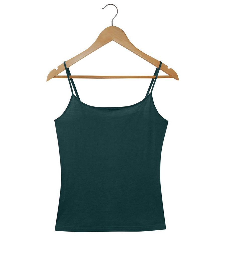  Women's 100% Puresilk Camisole in Deep Sea Green