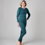 Silkbody Women's 100% Puresilk Legliner in Deep Sea Green