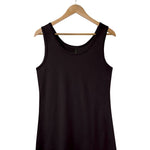 Women's Silkspun longline sleeveless in Black