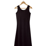 Women's Silkspun Sleeveless Dress in Black