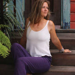 100% Silk Crepe-de-Chine Camisole in Natural White 