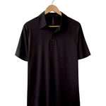 Men's Silkspun Short Sleeve Polo Shirt in Black