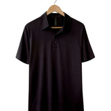Men's Silkspun Short Sleeve Polo Shirt in Black