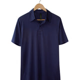Silkspun Short Sleeve Polo Shirt - Clearance; Navy Size XXXL
