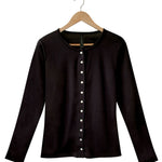 Women's Silkspun Buttoned Cardigan in Black