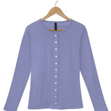 Women's Silkspun Cardigan in Forget-Me-Not Blue