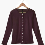 Women's Silkspun Buttoned Cardigan in Port Royale
