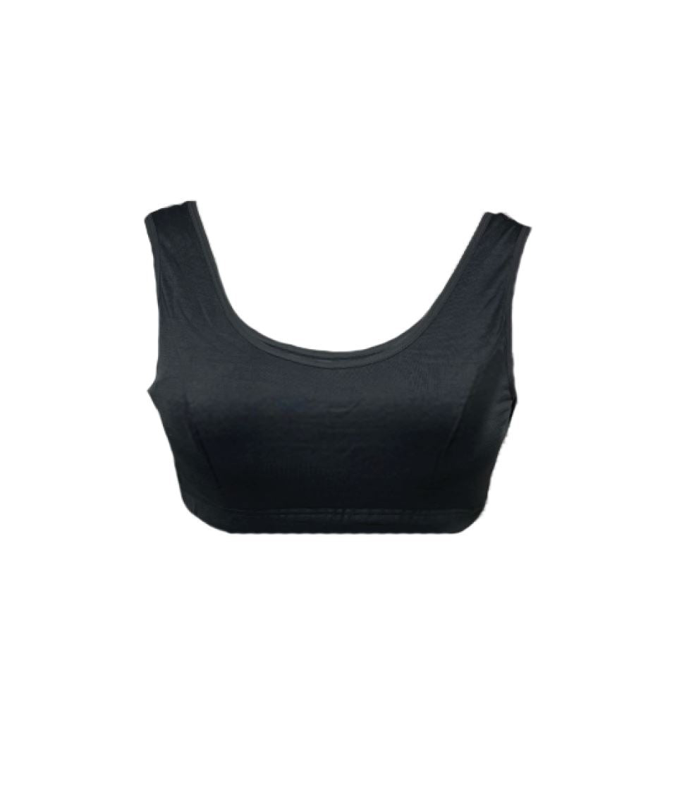 100% natural Silkspun FlexiBra in Black