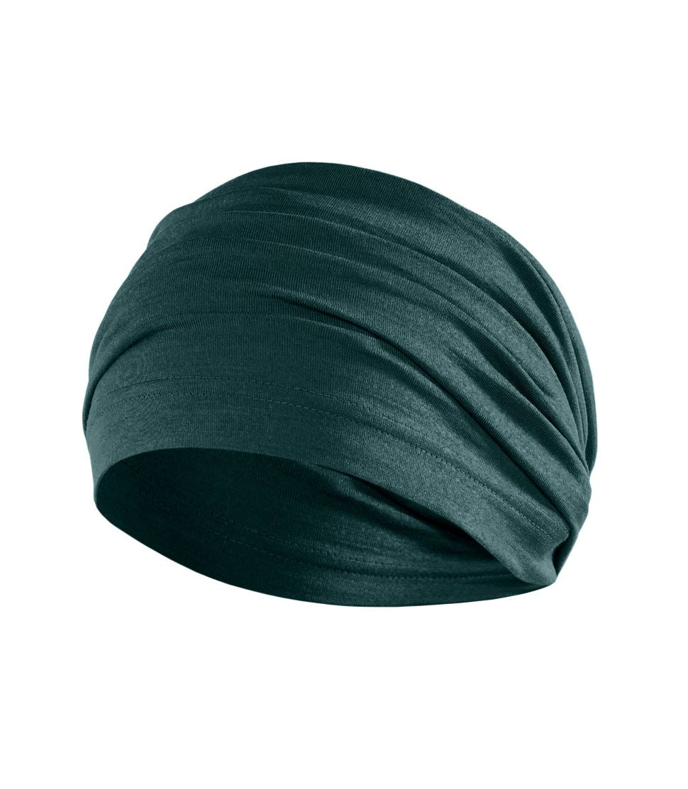 Silkspun Headwarmer in Deep Sea green