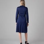 Silkspun High-Neck Dress