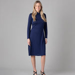 Silkspun High-Neck Dress