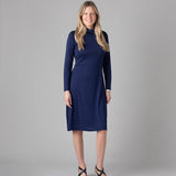 Silkspun High-Neck Dress