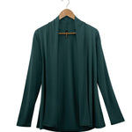 Women's Silkspun Longline Cardigan in Deep Sea Blue