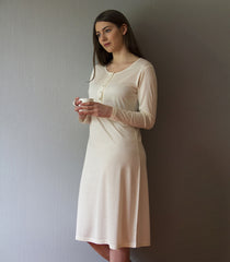 Women's Silkspun Nightgown in Natural White