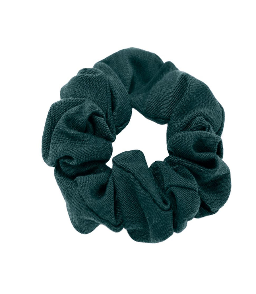 Silkspun Scrunchie in Deep Sea Green