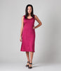 Silkspun Sleeveless Dress in Mulberry pink