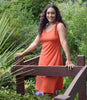 Silkspun Sleeveless Dress in Orange Blaze