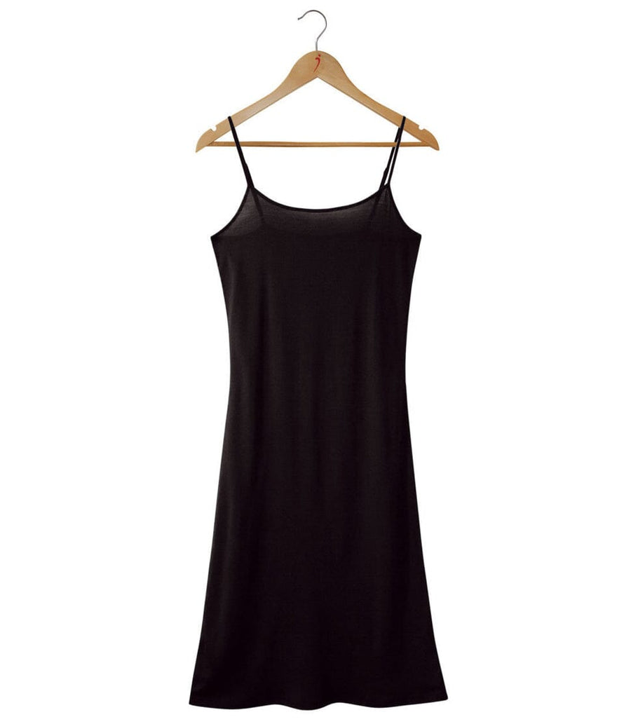 Silkspun Slip Dress in Black