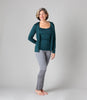 Women's Silkspun Hoodie in Deep Sea