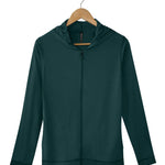 Silkspun Hoodie in Deep Sea Green