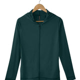 Silkspun Hoodie in Deep Sea Green