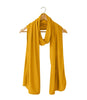 Silkspun Wrap Scarf in Saffron Yellow