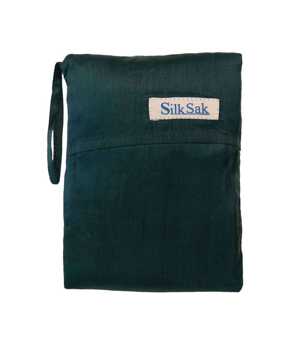 Standard 100% Silk Silksak in Green