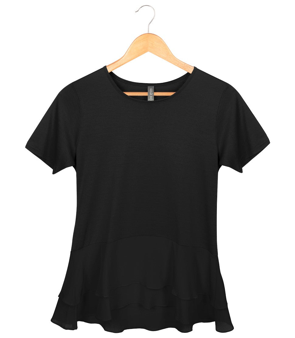 Women's Silkspun Judy Top in Black