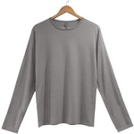 Men's Silkspun Long Sleeved Crew in Perfect Grey