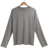 Men's Silkspun Long Sleeved Crew in Perfect Grey