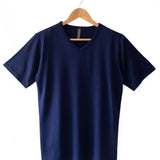 Men's Silkspun Short Sleeve V Neck in Navy
