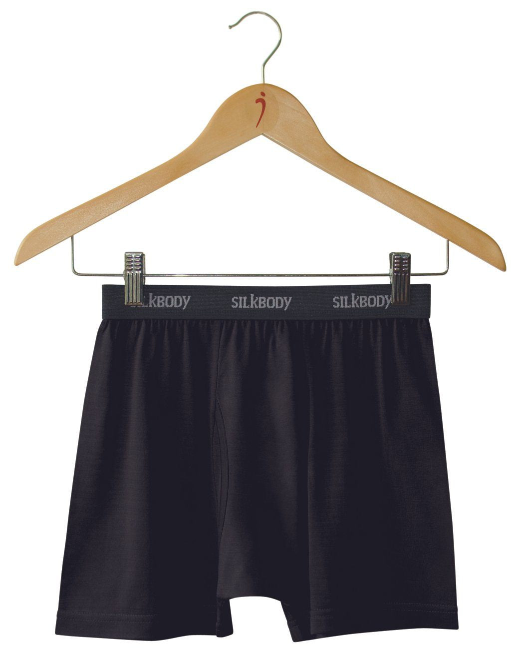 Men's Pure Silk Boxers in Black