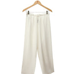 Women's 100% Pure Silk Crepe-de-Chine Pyjama Pant in Natural White