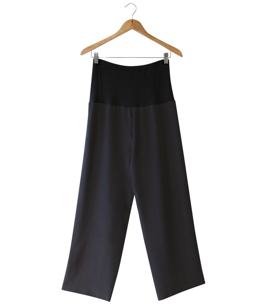 Silkbody Women's Pure Silk Crepe-de-Chine Pants in Black