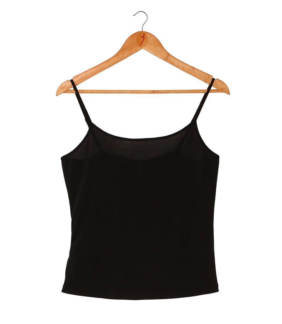  Women's 100% Pure Silk Camisole in Black