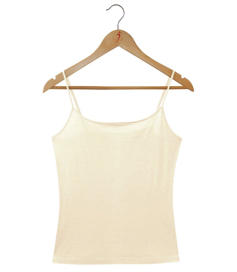 Women's 100% Pure Silk Camisole in Natural White
