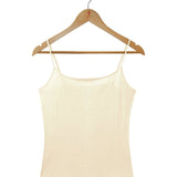Women's 100% Pure Silk Camisole in Natural White