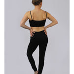 Silkbody Women's 100% Pure Silk Legliner in Black