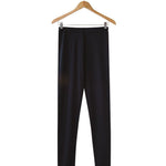 Women's 100% Pure Silk Legliner in Black