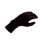  100% Pure Silk Liner Gloves in Black