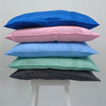  Pure Silk Parachute Pillowcases in Prussian Blue, Pink, Light Blue, Light Green and Black
