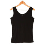 Women's 100% Pure Silk Singlet in Black