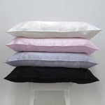  100% Pure Silk Standard Pillowcases in Ivory, Natural, Pink Mist and Silver