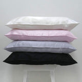  100% Pure Silk Standard Pillowcases in Ivory, Natural, Pink Mist and Silver