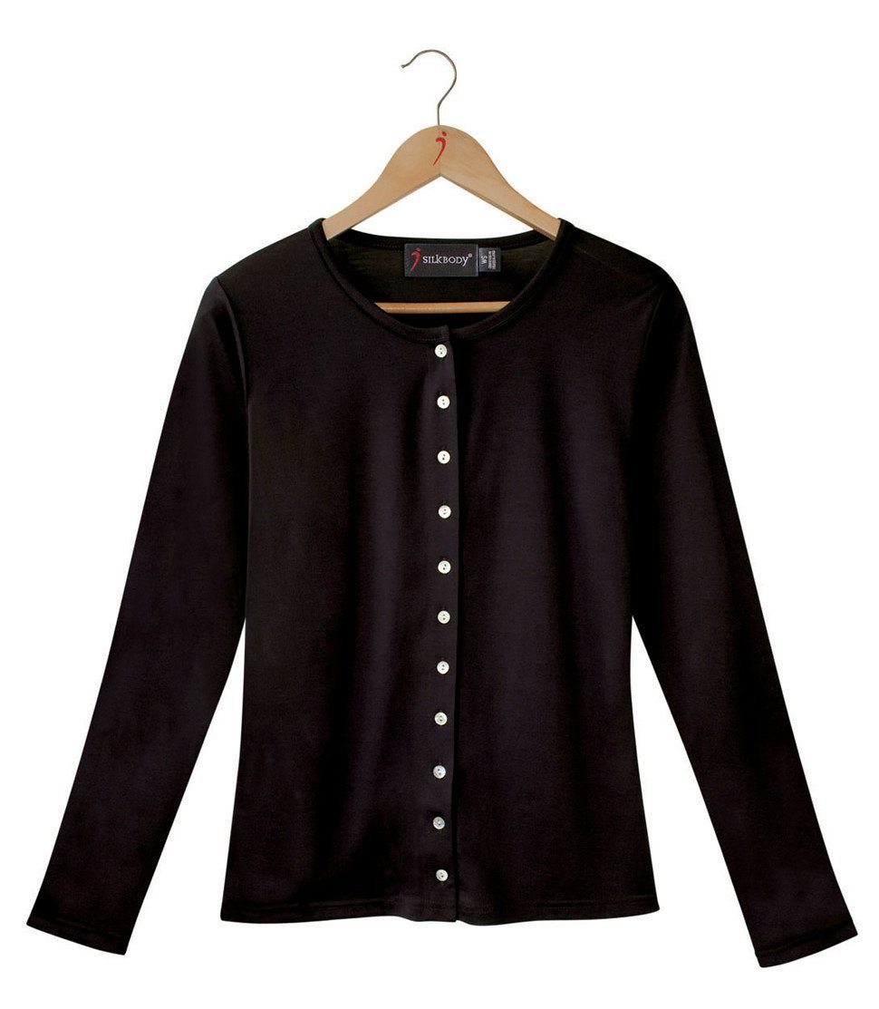 Women's Silkspun Cardigan in Black