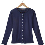  Women's Silkspun Cardigan in Navy