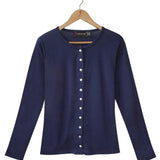  Women's Silkspun Cardigan in Navy